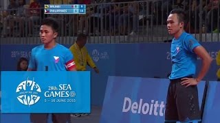 Sepaktakraw Mens Doubles BRU vs PHI Day 9  28th SEA Games Singapore 2015 [upl. by Oileduab325]