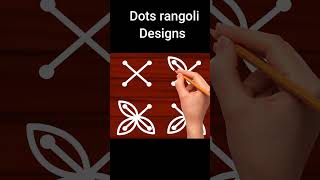 dots rangoli designs for Diwali  Simple muggulu Rangoli designs [upl. by Alios361]