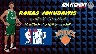 Rokas Jokubaitis Likely To Join Knicks for Summer League  Slim Pickings at Center [upl. by Murphy]