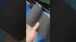 Steering wheel fabrication and installationwheelcover car interior wheelcover diy sewing [upl. by Ayiram356]