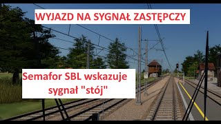 SAMOCZYNNA BLOKADA LINIOWA  wyjazd na sygnał zastępczy okiem maszynisty [upl. by Jahncke]