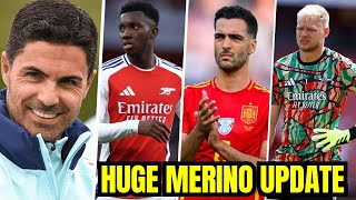 🚨HUGE MERINO UPDATE 😱 Gunners REJECT Ramsdale approach 🤔 Nketiah EXIT SAGA 🫣 Arsenal News Update [upl. by Ulah]