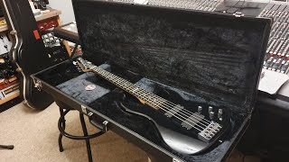 ESP Standard 5 String Bass 2006 Surveyor EMG Pickups Wilkinson Bridge Up Close Video Review [upl. by Sesiom387]