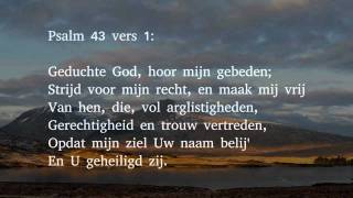 Psalm 43 vers 1 2 en 4  Geduchte God hoor mijn gebeden [upl. by Kinsley]