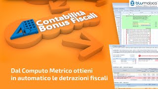 Blumatica Contabilità Bonus Fiscali [upl. by Wenoa]