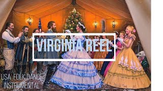 Virginia Reel Folk dance of the USA [upl. by Ellehcim]