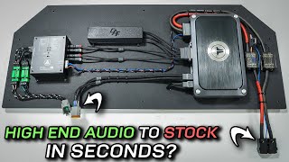 Wiring easily removable AMPLIFIER rack for Car Audio [upl. by Etterraj]