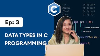 3 Data Types in C Programming  C Programming for Beginners [upl. by Aniretake]