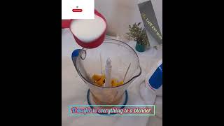 Mango 🥭milkshake recipe 😋 foodlover foodblogger food creativebaker cakesandpastries foodie [upl. by Garrett]