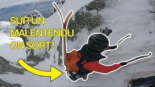 1 GOULOTTE SAUVAGE et 1 PENTE RAIDE à SKI [upl. by Lunneta]