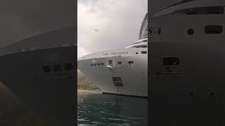 MSC Preziosa😍🤯 mscpreziosa msccruises travel beautiful Island Tender cruise ship [upl. by Nylle]