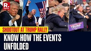 Donald Trump Escapes Assassination Bid In Pennsylvania Heres How Events Unfolded At Election Rally [upl. by Itirp]