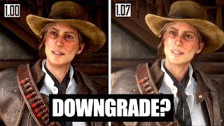 Red Dead Redemption 2 Graphics Downgrade 100 vs 107 Comparison [upl. by Tager]