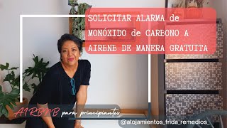 SOLICITAR ALARMA MONÓXIDO CARBONO A AIRBNB DE MANERA GRATUITA [upl. by Airpac]