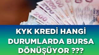 KYK KREDİ HANGİ DURUMLARDA BURSA DÖNÜŞÜYOR [upl. by Fiertz]