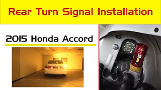 How to Remove  Change  Install Honda Accord Rear Turn Signal Lights [upl. by Lsiel846]