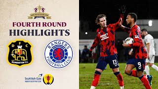 Dumbarton 14 Rangers  Scottish Gas Mens Scottish Cup Fourth Round Highlights [upl. by Custer]