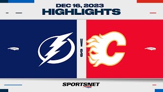 NHL Highlights  Lightning vs Flames  December 16 2023 [upl. by Richardo43]