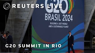 LIVE Leaders arrive for day two of the G20 summit in Rio [upl. by Jorin]