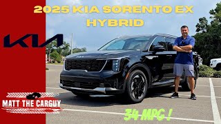 Hybrid New 2025 Kia Sorento EX Hybrid gets a refresh Review and drive [upl. by Ellenar]