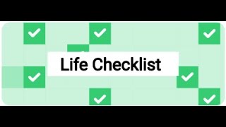 Completing a life checklist [upl. by Enivid248]