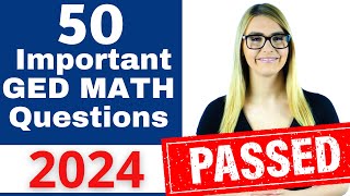 GED Math 2024  Pass the GED with EASE [upl. by Timothee163]