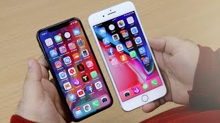 iPhone X vs iPhone 8 Plus  أسباب تفضيلي للأيفون 8 بلاس [upl. by Kimon428]