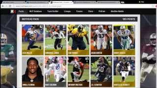 BEST WAY TO PACK N PLAY  MUTHEAD PACK SIMULATOR  Madden 15 Ultimate Team [upl. by Assirt]