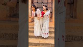 What jhumka  Manve Surendran  Anshitha anji  shorts  Traditional  Besties  ChimneyVlogs [upl. by Abbey]