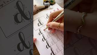 Brush Lettering  letter “D” ✍️ nhuandaocalligraphy shorts brushlettering [upl. by Hedvah]