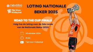 Loting 3de ronde Nationale Beker 2025 [upl. by Suollecram]