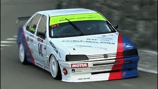 9000Rpm Peugeot 405 SuperTourisme  290Hp945Kg FWD Monster  St Ursanne 2018 [upl. by Yalc]