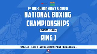 3RD SUB  JUNIOR BOXING CHAMPIONSHIPS  RING 1  DAY 5 [upl. by Etyak324]