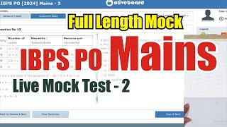 🎯Oliveboard IBPS PO Live Mock Test3  Full Length Mock  How to Attempt Mock  ibpspo ibps [upl. by Clementius673]