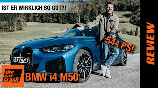 BMW i4 M50 im Test 2022 Ist die ElektroLimo mit 544 PS wirklich so gut 💙💨 Fahrbericht  Review [upl. by Atilem405]