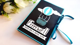 HANDMADE FAREWELL CARD  Beautiful Greeting Card for Farewell Day  DIY Greeting Card  Tutorial [upl. by Reiners973]