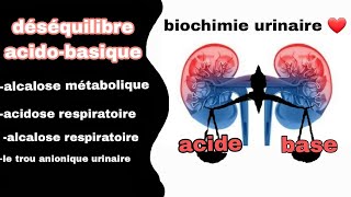 déséquilibre acidobasique  alcalose métabolique et respiratoire acidose respiratoire [upl. by Dlawso]