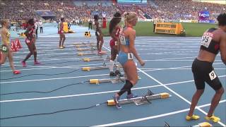 Final 100m vallas femenino Atletismo Cto del Mundo Moscú 2013 [upl. by Nuhsed]