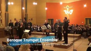 Baroque Trumpet Ensemble SantAgostino Ferrara Italy [upl. by Gainer91]