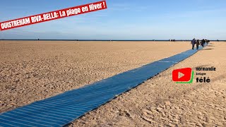 OUISTREHAM RIVABELLA  ⛄ La Plage en Hiver  Normandie Bretagne Télé [upl. by Marinelli]