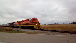 Late MorningEarly Noon WESTBOUND LIFW RCPECFE GrainMixed FreightRail Train 11072024 [upl. by Notsyrb]