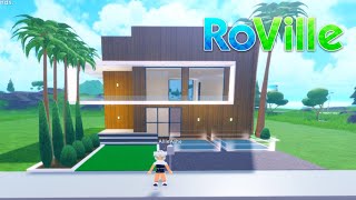 ✳️RoVille Tutorial✳️Easy Modern Tropical House [upl. by Guntar]