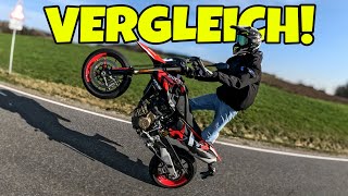 DUCATI HYPERMOTARD 698 vs KTM SMCR 690 [upl. by Lyris]