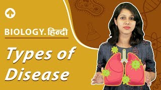 Types Of Diseases  Hindi  Biology  Class 9 [upl. by Ehlke]