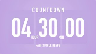 45 Hours Timer Countdown Flip Clock Timer  Simple Beeps 🫐 🔔 [upl. by Esra868]