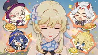 COOKING FOR THE FAM cozy liyue event [upl. by Floridia]