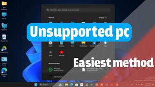 How to install windows 11 on unsupported pc old pc any pc No TPM 20 Easiest method  from usb flash [upl. by Cilurzo]