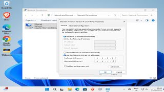 How To Change DNS To Google Set Up 8 8 8 8 DNS Server in Windows [upl. by Ivanna997]