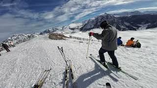 On our fourth day we use the free ski pass for Montgenevre that we got online through the Vialatte [upl. by Celia211]