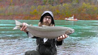 SHORE fishing the NIAGARA RIVER for STEELHEAD [upl. by Tavish317]